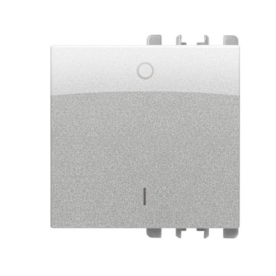 nea - Capac cu simbol "0 1" pentru Intrerupator 2P, 2 mod, Aluminiu