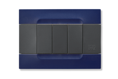 nea - Kadra monocrom rama ornamentala 3 mod tecnopolimero (plastic) seria Antracit Albastru Sidney