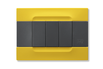 nea - Kadra monocrom rama ornamentala 3 mod tecnopolimero (plastic) seria Antracit GalbenLisabona