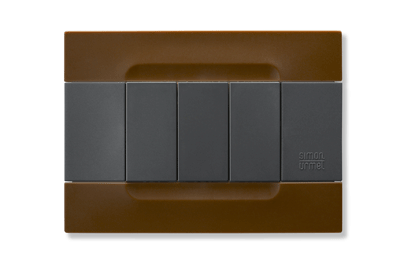 nea - Kadra monocrom rama ornamentala 3 mod tecnopolimero (plastic) seria Antracit Maro Havana