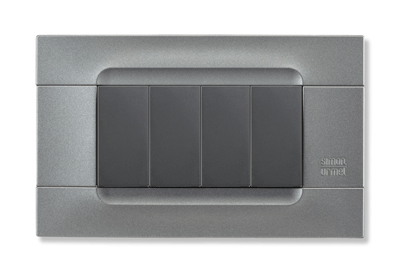 nea - Kadra monocrom rama ornamentala 4 mod tecnopolimero (plastic) Inox