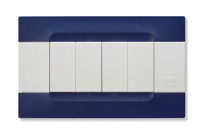 nea - Kadra monocrom rama ornamentala 4 mod tecnopolimero (plastic) seria Alb Albastru Sidney