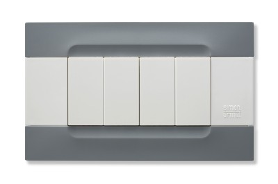 nea - Kadra monocrom rama ornamentala 4 mod tecnopolimero (plastic) seria Alb Gri Berlin