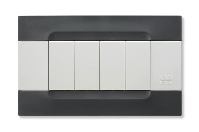 nea - Kadra monocrom rama ornamentala 4 mod tecnopolimero (plastic) seria Alb Negru Auckland