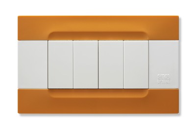 nea - Kadra monocrom rama ornamentala 4 mod tecnopolimero (plastic) seria Alb Portocaliu San Francisco