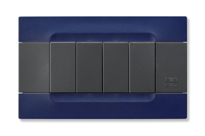 nea - Kadra monocrom rama ornamentala 4 mod tecnopolimero (plastic) seria Antracit Albastru Sidney