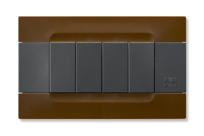 nea - Kadra monocrom rama ornamentala 4 mod tecnopolimero (plastic) seria Antracit Maro Havana