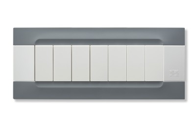 nea - Kadra monocrom rama ornamentala 7 mod tecnopolimero (plastic) seria Alb Gri Berlin