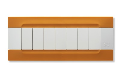 nea - Kadra monocrom rama ornamentala 7 mod tecnopolimero (plastic) seria Alb Portocaliu San Francisco