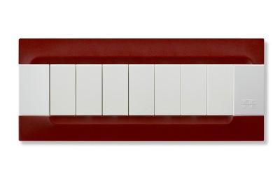 nea - Kadra monocrom rama ornamentala 7 mod tecnopolimero (plastic) seria Alb Rosu Beijing