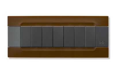 nea - Kadra monocrom rama ornamentala 7 mod tecnopolimero (plastic) seria Antracit Maro Havana