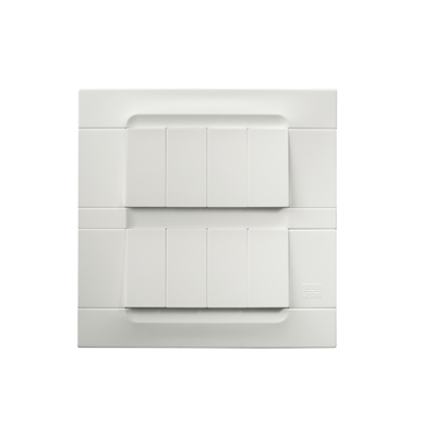 nea - Kadra monocromo rama ornamentala 4+4 mod tecnopolimero (plastic) seria Alb Alb Helsinki