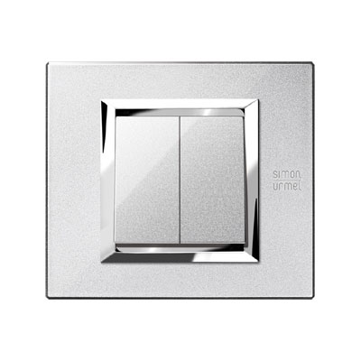 nea - Placa ornamentala 2M Metal Argintiu Mercur