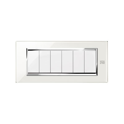 nea - Rama ornament 6M Sticla Alb Zapada