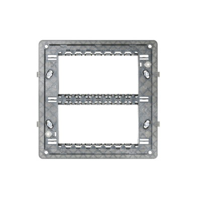nea - Placa suport cu suruburi, 4+4 module Aparataj, Modular