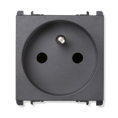 nea - Priza 2P+T 16A Franceza Antracit