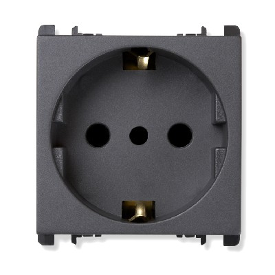 nea - Priza 2P+T 16A tip P30 Antracit Aparataj, Modular