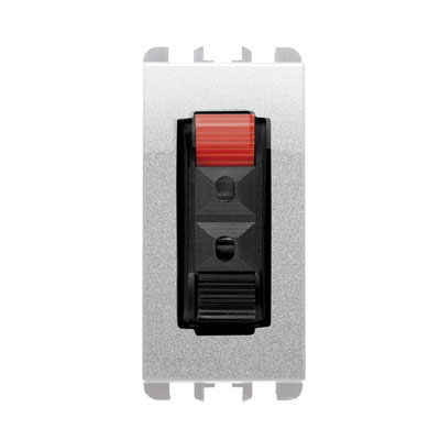 nea - Priza Hi-Fi pentru difuzor 1 mod, Aluminiu Aparataj, Modular