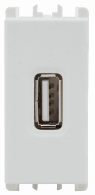 nea - Priza USB 5V 1.2A 2 porturi USB, 1 mod., Alb