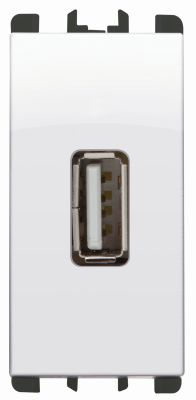 nea - Priza USB 5V 1.2A 2 porturi USB, 1 mod., alb glaciar