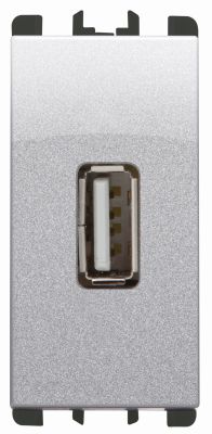 nea - Priza USB 5V 1.2A 2 porturi USB, 1 mod., aluminiu