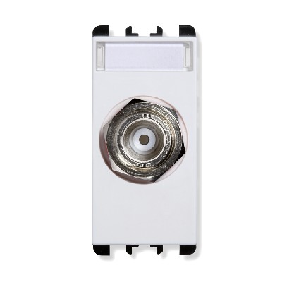nea - Priza coax BNC caAlbastru RG58 Alb Aparataj, Modular