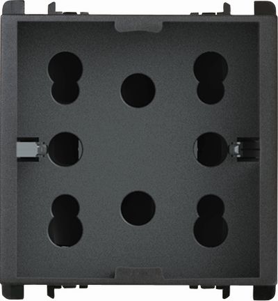 nea - Priza multistandard 1 Priza schuko, 2 derivatie Antracit Aparataj, Modular