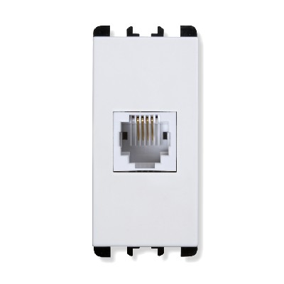 nea - Priza telefon RJ11 6/4Alb Aparataj, Modular