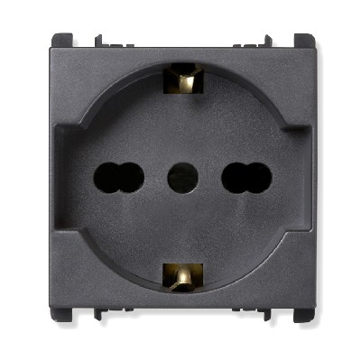 nea - Priza universala 10/16A Antracit Aparataj, Modular