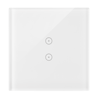 Panou Touch 1 modul, modul 1:2 comenzi verticale touch, sticla alba perlata