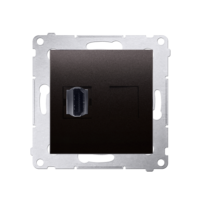 Priza HDMI, antracit metalic Aparataj, Standard German
