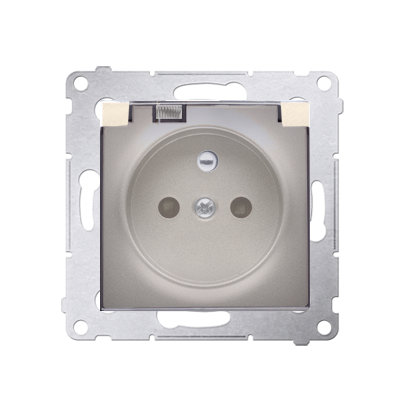 Priza pentru versiunea IP44 cu obturator garnitura de protectie si capac transparent, contine 16 A, 250 V~ 16 A, 250 V~, cleme c Aparataj, Standard German