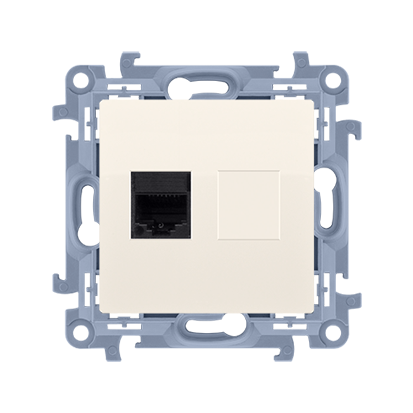 Priza telefon RJ12, crem Aparataj, Standard German