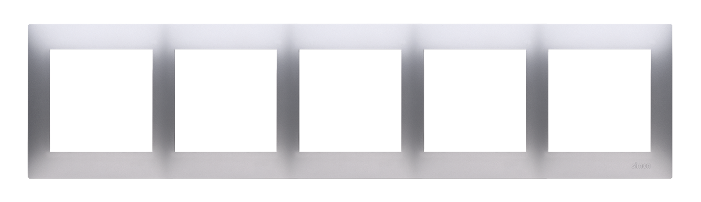 Rama cvintupla IP20 / IP44; silver mat metalic