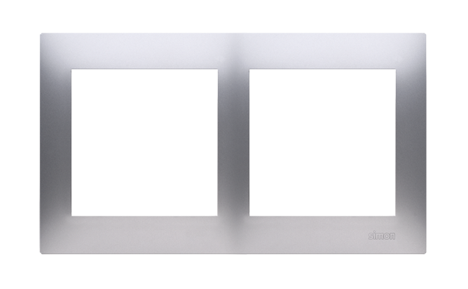 Rama dubla IP20 / IP44; silver mat metalic