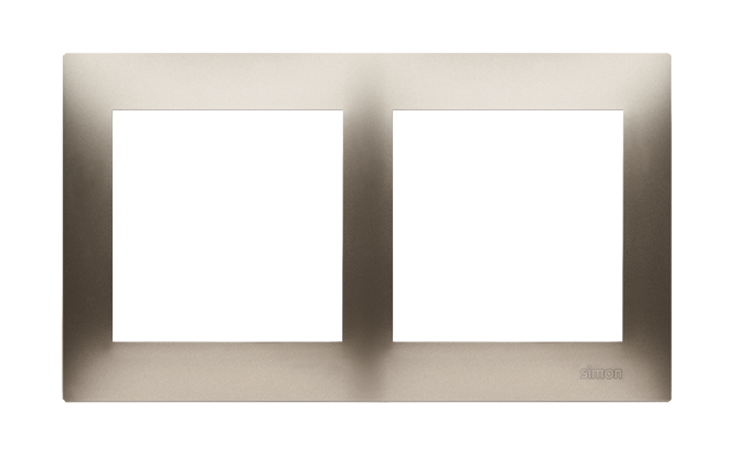 Rama dubla pentru doze gips-carton IP20 / IP44; gold mat metalic