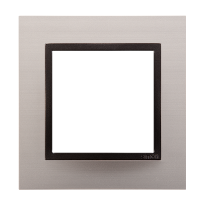 Rama simpla de metal IP20/IP44(a se folosi cu DUN1 pentru IP44), satin  obscur Aparataj, Standard German