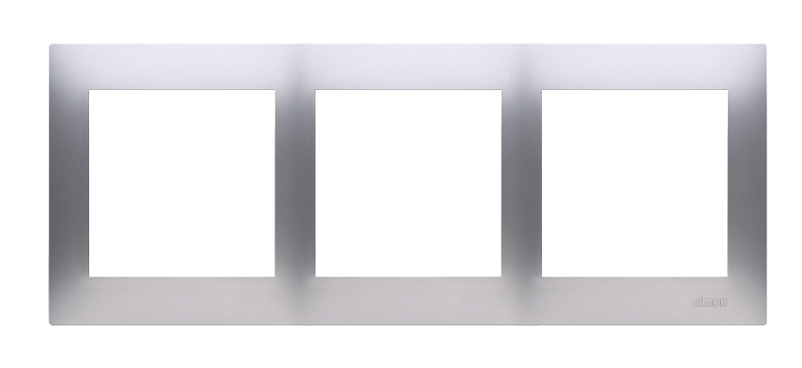 Rama tripla IP20 / IP44; silver mat metalic
