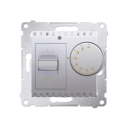 Termostat cu senzor interior, 16 (2) A, 230V ~, silver  mat metalic