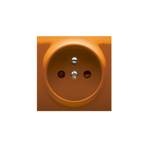 Carcasa pentru priza simpla, orange