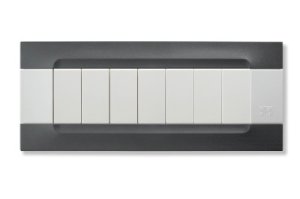 nea - Kadra monocrom rama ornamentala 7 mod tecnopolimero (plastic) seria Alb Negru Auckland