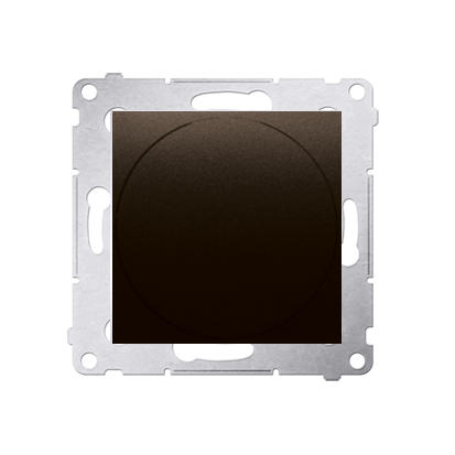 Variator de tensiune rotativ-push pentru LED 230V, 5-215W, bronz mat metalic Aparataj, Standard German