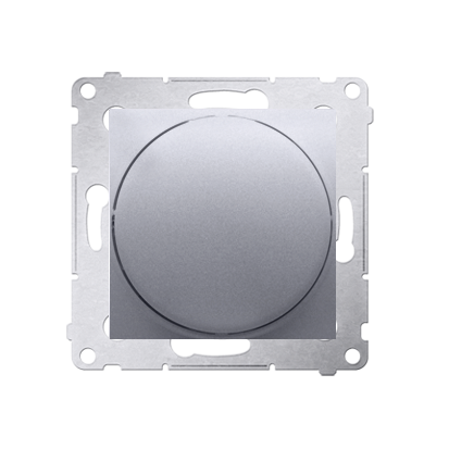 Variator de tensiune rotativ-push pentru LED 230V, 5-215W, argiuntiu mat metalic Aparataj, Standard German