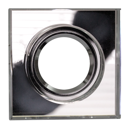 Rama incastrabila pentru spot, fixa, corp cristal alb, MR16