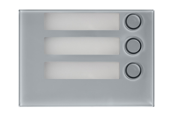 Rama gri ALPHA 3 butoane de apel Interfonie, Interfoane cladiri, Module Alpha