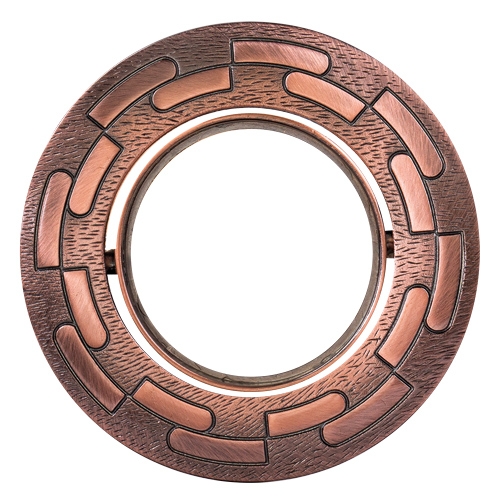 Rama incastrabila pentru spot, reglabila, corp CUPRU SATINAT, baza MR16