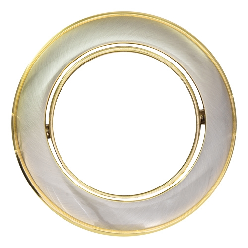 Rama incastrabila pentru spot, reglabila, corp nichel satinat/auriu, baza MR16