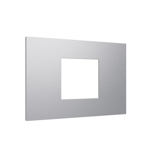 Ramă 3 module centrată, Lybra, tehnopolimer, aluminiu Urmet 27812.AL Modular, Seria LYBRA, Rame