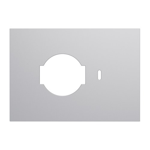Ramă 3 module, kit P40+comutator, Lybra, tehnopolimer, aluminiu Urmet 27996.AL