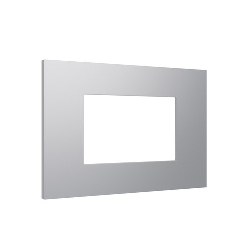 Ramă 3 module, Lybra, tehnopolimer, aluminiu Urmet 27803.AL Modular, Seria LYBRA, Rame